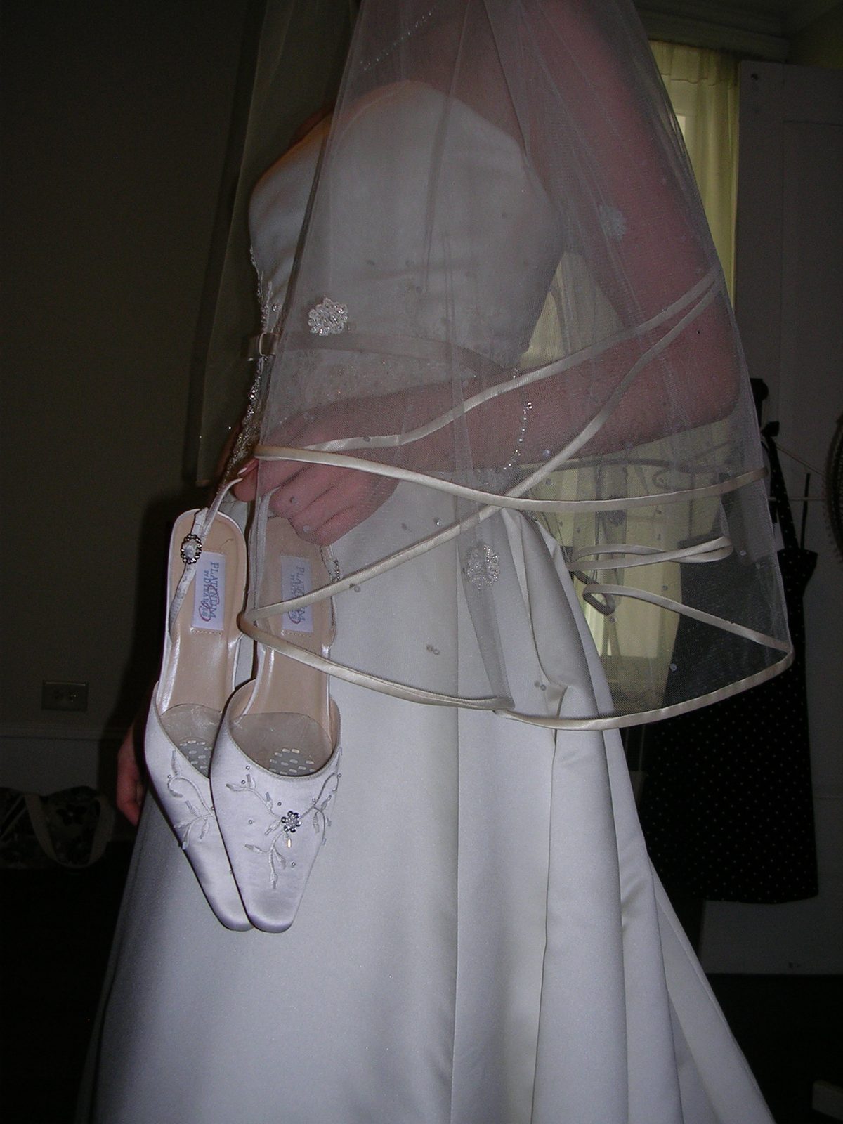Amber's very pretty shoes.